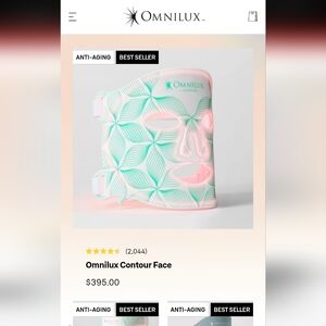Omnilux Contour Face Mask - White and Pink